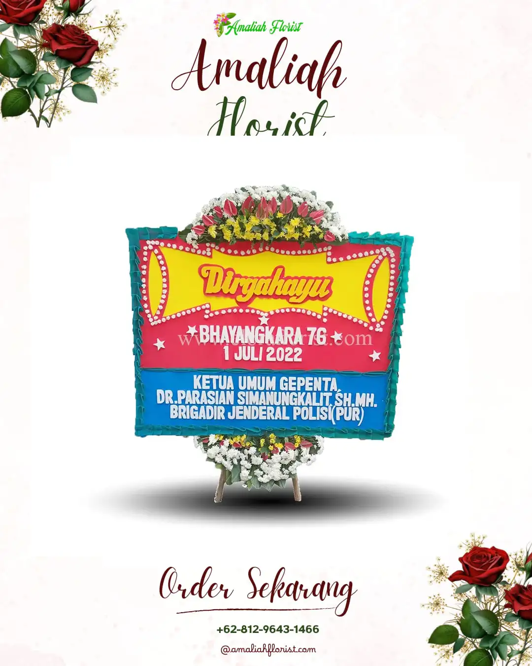 Papan Bunga HUT Ulang Tahun Temanggung